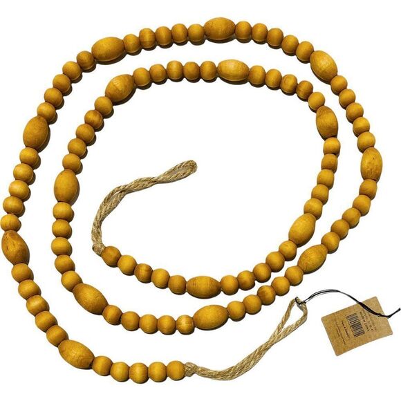 Paulownia Wood Bead Garland - Picture 3 of 5